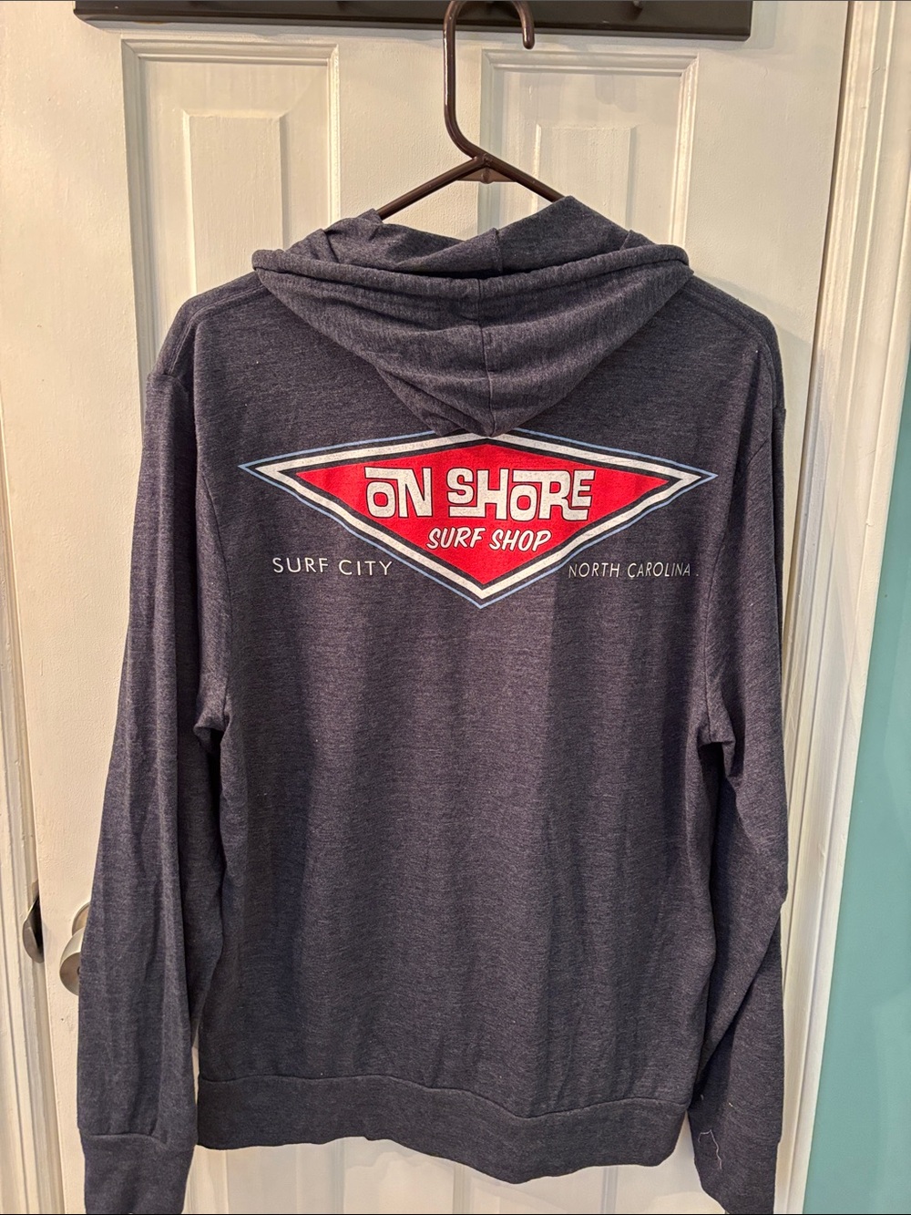 Blue 84 Navy Pullover Hoodie with On Shore Logo
